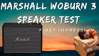 Unboxing Marshall Woburn lll 🔊sound test first impression Marshall Woburn 3 [upl. by Grantham]