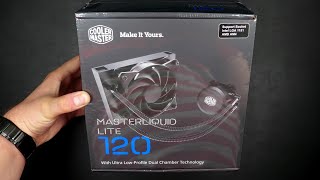 Cooler Master Master Liquid Lite 120  Unboxing [upl. by Walkling364]