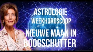 ASTROLOGIE WEEKHOROSCOOP 9 TOT 16 DECEMBER 2023 NIEUWE MAAN IN BOOGSCHUTTER ASTROLOOG IRMA V D WIJK [upl. by Mariska591]