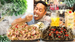 ANGHANG SARAP BICOL EXPRESS at LAING na KALE Recipe amp Mukbang Filipino Food [upl. by Sanborn]