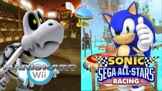 Sonic amp SEGA AllStars Racing and Mario Kart Wii Online Races [upl. by Hagar]