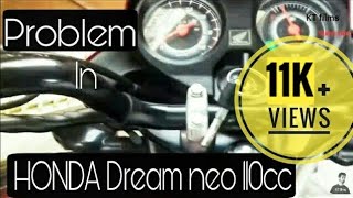 Problem in Honda Dream Neo 110cc   Tips How to repair it yourself [upl. by Nairret]