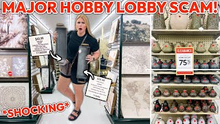 HOBBY LOBBY IS SCAMMING PEOPLE HERES THE TRUTH 🔍 SHOCKING  75 Off Clearance Decor Finds [upl. by Acinnor]