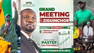 🛑 DIRECT  ZIGUINCHOR  Urgent 🚨 GRAND MEETING DE OUSMANE SONKO AU TERRAIN HARLEM LINDIANE [upl. by Htebazileyram249]