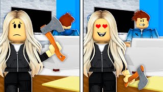 Criminal Falls In LOVE Roblox Brookhaven [upl. by Trudey]