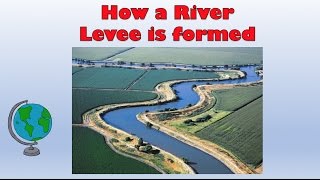 Natural River Levees  How are they formed Labelled diagram and explanation [upl. by Wiese]