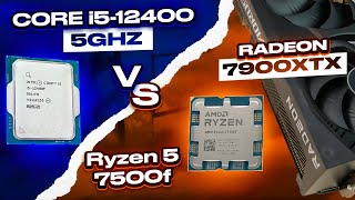 I Overclocked Core i512400 to 5 Ghz to See If It Can Beat Ryzen 5 7500F [upl. by Mallen978]