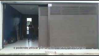 OTIMIZANDO O ESPAÇO DA SUA GARAGEM COM PORTÃO AUTOMÁTICO  portão deslizante duas folhas [upl. by Hajed581]