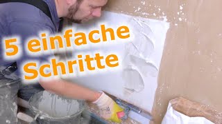 Wände spachteln und ausbessern Kleine Schäden selber reparieren  Schritt für SchrittVideo [upl. by Enelyt447]