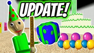 BALDIS BASICS NEW UPDATE  Baldis Basics Birthday Bash [upl. by Winer]