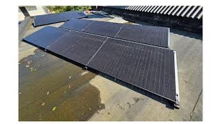 10 Bifaciale zonnepanelen 440wp op een platdak monteren [upl. by Ariadne30]