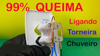 ❗️ESTE é o PROBLEMA más PERIGOSO das instalações FALSO CONTACTO❗️🔥Como instalar Chuveiro Elétrico [upl. by Eirrehc]