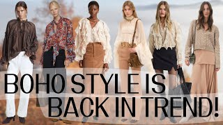 Boho style is back in trend│Bohemian outfit ideas Fall 2024 [upl. by Aubigny]