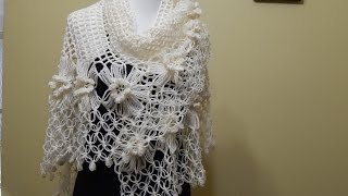 Chal con Flores Crochet 2 de 2 [upl. by Nhepets]