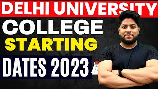 Delhi University Academic Calendar 2023📅 Classes Schedule Complete Details [upl. by Roda]