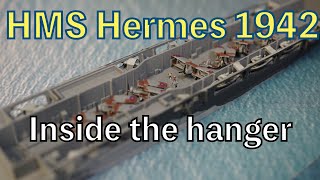 1700 Aircraft carrier HMS Hermes 1942made by FLYHAWK空母 ハーミーズ フライホークscalemodel [upl. by Cheyney714]