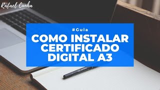 Como instalar certificado digital A3  Token ou SmartCard [upl. by Justinian]