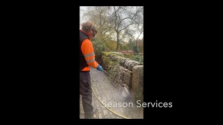 Dry stone wall cleaning time  youtube video [upl. by Calva982]