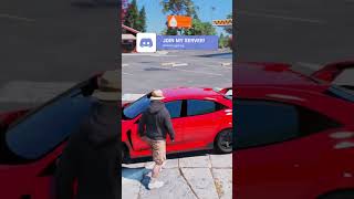 MODDED Honda Civic DESTROYS Supercars 😂 GTA 5 RP FiveM LURP shorts [upl. by Yuh]