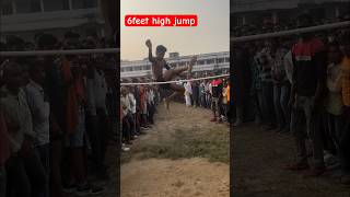 6feet highjump biharpolice shorts viralvideo [upl. by Ahsiekat]