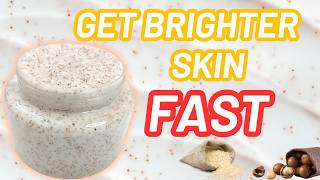 Get Brighter Skin FAST Homemade Ricemacadamia BODY SCRUB [upl. by Anhej]