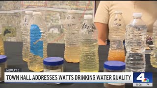 Community town hall addresses Watts drinking water quality [upl. by Sardella]