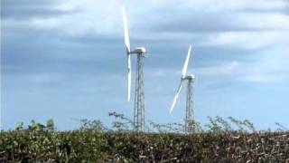 Two GaiaWind turbines turning almost synchronised [upl. by Julienne117]