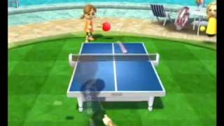 Wii Sports Resort  ピンポン  チャンピオン戦 [upl. by Anisirhc670]