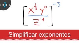 Simplificación de Expresión con LEYES de los EXPONENTES  Ejercicio [upl. by Iphlgenia804]