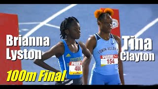 Tina Clayton  Brianna Lyston Intense Battle in Girls 100m Class 1 FINAL  ISSAGrace Champs 2022 [upl. by O'Driscoll]