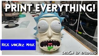 Rick Sanchez Mask from Rick and Morty  Print Everything [upl. by Ajtak225]