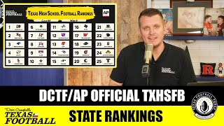 TFT DCTFAP Official Texas High School Football State Rankings [upl. by Ahsenyt615]