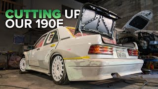 Our 190E DTM Tribute Gets a Widebody Cage amp Throwback Livery First Start Up [upl. by Ydoc967]