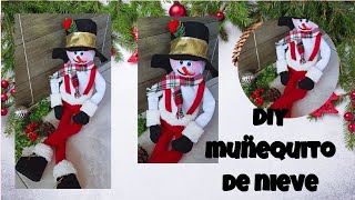 Hermoso MUÑECO DE NIEVE con LATA reciclada para Decorar en Navidad DIY para NAVIDAD 🎄☃⛄ [upl. by Maggy251]