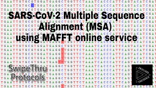 SARSCoV2 Multiple Sequence Alignment MSA using MAFFT online service [upl. by Ulises]