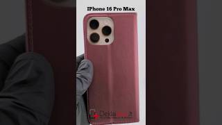 Apple iPhone 16 Pro Max Telone flip pu leather burgundy caseчехол для телефонаetui na telefon [upl. by Notsag604]