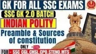 Lecture03 Polity By PARMAR SSC  SSC GK 20 BATCH [upl. by Eillat]