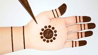 Easy Simple dotted mehndi trick  Stylish Mehndi designs for hands  Gol tikki mehandi design [upl. by Kamin]