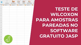 Testes nãoparamétricos Wilcoxon no software gratuito JASP [upl. by Etteloiv]