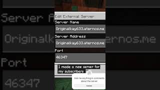 minecraft aternos server minecraftserver trending recommended viralshorts fyp [upl. by Ayak]