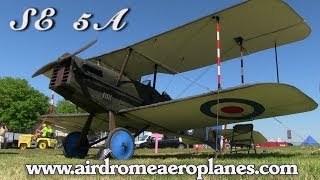 SE 5A Airdrome Aeroplanes SE5A WWI replica fighter experimental aircraft kit [upl. by Upali]