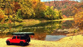 Testing the NEWER CANOE before the 5 DAY FLOAT  CANOE SMALLMOUTH FISHING [upl. by Antonius]