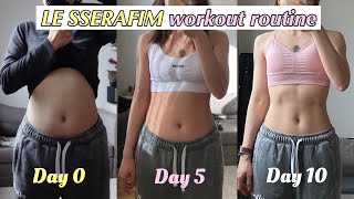 Fat Burning with INTENSIVE LE SSERAFIM Workout Routine in 10 DAYS 🔥 135 Calories Kpop workout [upl. by Goddart307]