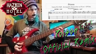 Poison Official Remix  Hazbin Hotel  Bass cover  Tabs [upl. by Roanne580]