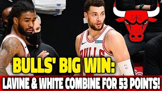 Breaking Zach LaVine amp Coby White Score 53 Points to Lead Bulls to 124123 Victory Over Knicks [upl. by Nim]