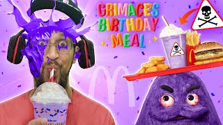 Happy Birthday Grimace Shake McDonalds meal gone wrong [upl. by Michelsen]