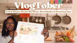 VlogTober Intentional Meal Planning  My Fall amp Winter Menu  Food amp Recipe Binder  Planning Tips [upl. by Siryt]