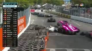 2023 INDYCAR ST PETERSBURG KIRKWOOD AIRBORNE CRASH [upl. by Washburn]