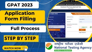 How to Fill GPAT 2023 Application Form Filling [upl. by Eddina]