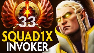 RANK 33 SQUAD1X EXORT INVOKER vs HUSKAR MID  Dota 2 Invoker [upl. by Soisanahta]